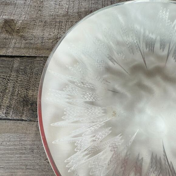 Vintage MCM Metal Serving Tray Dinner Plate - Picture 5 of 9